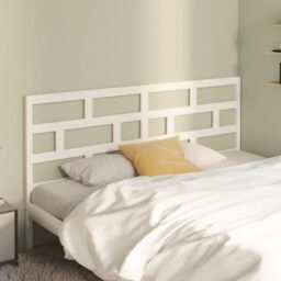 Berkfield Home Bed Headboard White 186x4x100 cm Solid Wood Pine - Size: 186 x 4 x 100 cm - thumbnail 1