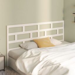 Berkfield Home Bed Headboard White 186x4x100 cm Solid Wood Pine - Size: 186 x 4 x 100 cm - thumbnail 3