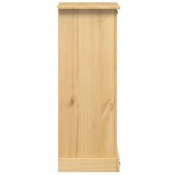 Berkfield Home Bedside Cabinet Corona 53x39x103 cm Solid Wood Pine in Light Tan - Size: 53 x 39 x 103 cm - thumbnail 4
