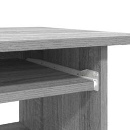 Berkfield Home Desk Grey Sonoma 80x45x74 cm Engineered Wood - Size: 80 x 45 x 74 cm - thumbnail 8