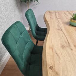KOSY KOALA Dining Table Set & 4 Green Velvet Chairs Kitchen Home Furniture - thumbnail 6