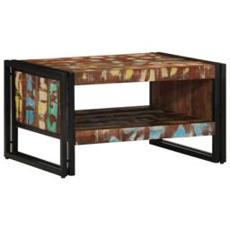 Berkfield Home Durable Coffee Table Multicolour 70x50x38 cm Solid Wood Reclaimed - Size: 70 x 50 x 38 cm