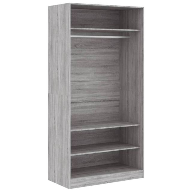 Berkfield Home Wardrobe Grey Sonoma 100x50x200 cm Engineered Wood - Size: 100 x 50 x 200 cm - image 1