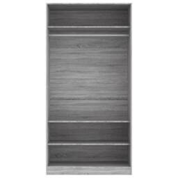Berkfield Home Wardrobe Grey Sonoma 100x50x200 cm Engineered Wood - Size: 100 x 50 x 200 cm - thumbnail 5