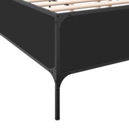 Berkfield Home Bed Frame without Mattress Black 180x200 cm Super King - thumbnail 7