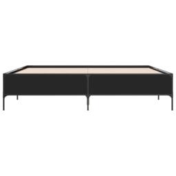 Berkfield Home Bed Frame without Mattress Black 180x200 cm Super King - thumbnail 4