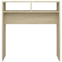 Berkfield Home Decorative Console Table Sonoma Oak 78x30x80 cm Engineered Wood in Light Tan - Size: 78 x 30 x 80 cm - thumbnail 5