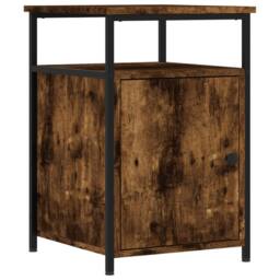 Berkfield Home Bedside Cabinets 2 pcs Smoked Oak 40x42x60 cm Engineered Wood in Brown - Size: 40 x 42 x 60 cm - thumbnail 3