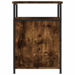 Berkfield Home Bedside Cabinets 2 pcs Smoked Oak 40x42x60 cm Engineered Wood in Brown - Size: 40 x 42 x 60 cm - thumbnail 8