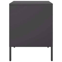 Berkfield Home Bedside Cabinets 2 pcs Black 36x39x50.5 cm Steel - thumbnail 7