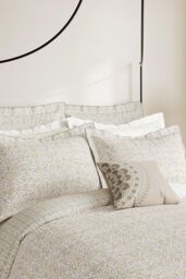 V & A 'Kerala Cotton' Duvet Cover in Light Beige - Size: Double - thumbnail 2