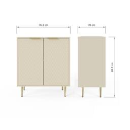 GFW Azariah Compact Sideboard in Ivory - thumbnail 6