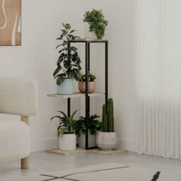 Decortie Vetra' Modern Shelf Shelving Unit Display Stand in Beige - Size: 1 Pack