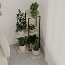 Decortie Vetra' Modern 3-Tier Plant Stand 46cm in Beige - Size: 1 Pack - thumbnail 4