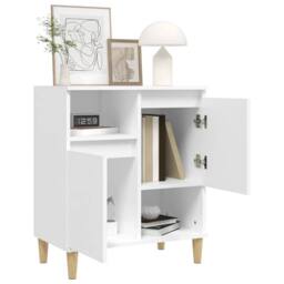Berkfield Home Sideboard White 60x35x70 cm Engineered Wood - Size: 60 x 35 x 70 cm - thumbnail 4