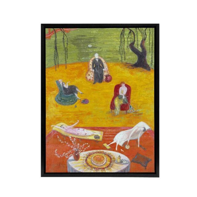 "Artery8 Florine Stettheimer Heat Framed Canvas Wall Art Print - Size: W24"" x H32""" - image 1