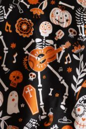 Bedlam 'Halloween Day of the Dead' Childrens Bedroom Duvet Cover Set in Black - Size: Double - thumbnail 4