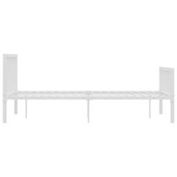 Berkfield Home Bed Frame White Metal 120x200 cm - Size: Small Double - thumbnail 4