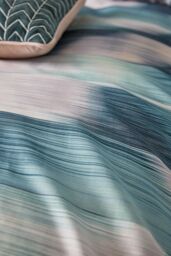 Harlequin 'Oscillation Cascade' Cotton Duvet Cover Set in Teal - Size: Double - thumbnail 3