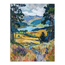 "Artery8 Loch Lomond Scottish Landscape Nature Lover Wall Art Print - Size: W12"" x H16""" - thumbnail 1
