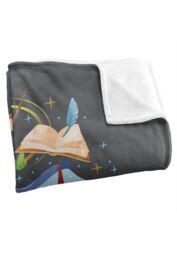 Harry Potter Watercolor Hogwarts Crest Officially Licensed Silky Touch Super Soft Throw Blanket 152x127 cm in White - thumbnail 3