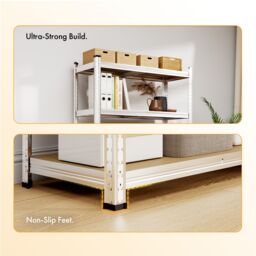 VonHaus 5 Tier Garage Shelving Units in Silver - thumbnail 7