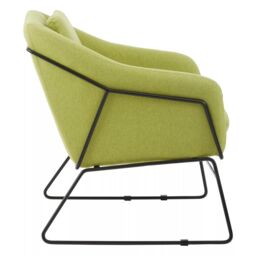 Orsina Green Chair, Velvet Bedroom Chair, Stain-Resistant Armchair for Living Room, Versatile Lounge Chair - thumbnail 3