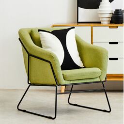 Orsina Green Chair, Velvet Bedroom Chair, Stain-Resistant Armchair for Living Room, Versatile Lounge Chair