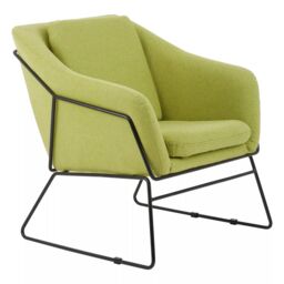 Orsina Green Chair, Velvet Bedroom Chair, Stain-Resistant Armchair for Living Room, Versatile Lounge Chair - thumbnail 2