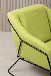 Orsina Green Chair, Velvet Bedroom Chair, Stain-Resistant Armchair for Living Room, Versatile Lounge Chair - thumbnail 6