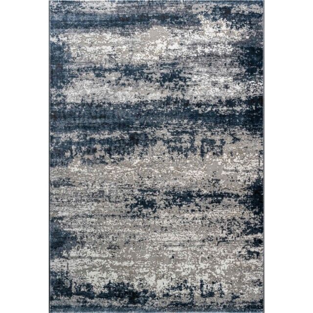 The Rug Shop UK Abstract Blue Modern Easy to Clean Machine Made Area Rug - Size: 200 cm x 290 cm - image 1