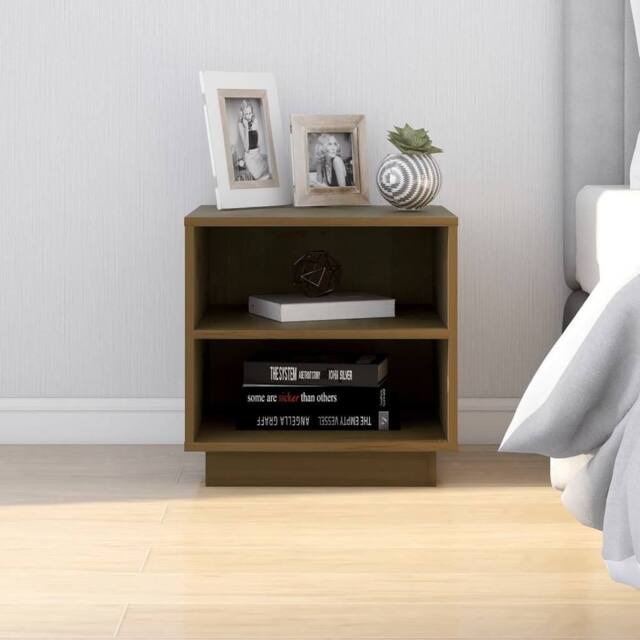 Berkfield Home Elegant Bedside Cabinets 2 pcs Honey Brown 40x34x40 cm Solid Wood Pine - Size: 40 x 34 x 40 cm - image 1