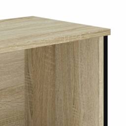 Berkfield Home Modern Bookcase Sonoma Oak 50x31x137.5 cm Engineered Wood in Light Tan - thumbnail 7