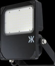 Netlighting Knightsbridge 230V IP66 IK08 High Lumen 100W Floodlight 4000K FLHL100 in Black - thumbnail 1