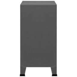 Berkfield Home Industrial Storage Chest Anthracite 75x40x80 cm Steel in Black - Size: 75 x 40 x 80 cm - thumbnail 5