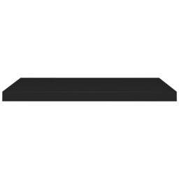 Berkfield Home Floating Wall Shelf Black 80x23.5x3.8 cm MDF - thumbnail 4