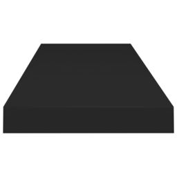 Berkfield Home Floating Wall Shelf Black 80x23.5x3.8 cm MDF - thumbnail 5