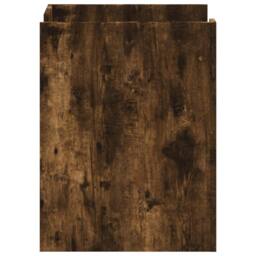 Berkfield Home Decorative Bedside Cabinet Smoked Oak 45x50x65 cm Engineered Wood in Brown - Size: 45 x 50 x 65 cm - thumbnail 5