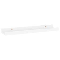 Berkfield Home Decorative Wall Shelves 4 pcs High Gloss White 40x9x3 cm - Size: 40 x 9 x 3 cm - thumbnail 5