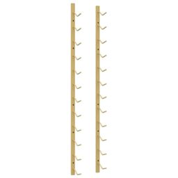 Berkfield Home Wall Mounted Wine Rack for 12 Bottles Gold Iron - thumbnail 2