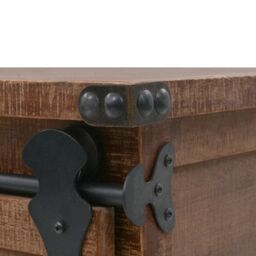 Berkfield Home Storage Cabinet Solid Fir Wood 64x33.5x75 cm Brown - thumbnail 6
