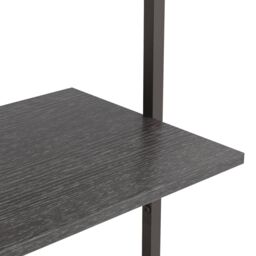 Berkfield Home 5-Tier Leaning Shelf Black 64x35x185 cm - Size: 64 x 35 x 185 cm - thumbnail 6