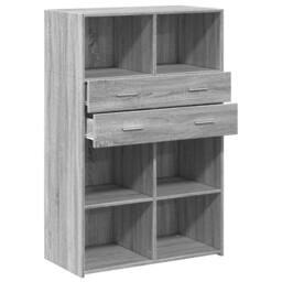 Berkfield Home Highboard Grey Sonoma 80x42.5x124 cm Engineered Wood - thumbnail 7