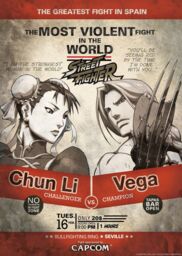 Street Fighter Limited Edition Chun Li vs Vega A3 Numbered Art Print - thumbnail 1
