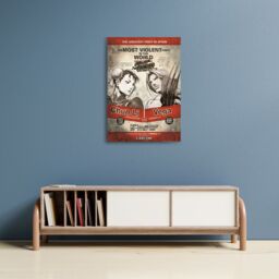 Street Fighter Limited Edition Chun Li vs Vega A3 Numbered Art Print - thumbnail 2