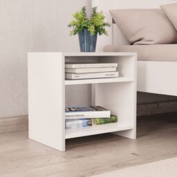 Berkfield Home Bedside Cabinets 2 pcs White 40x30x40 cm Engineered Wood - Size: 40 x 30 x 40 cm - thumbnail 2