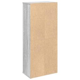 Berkfield Home Durable Bathroom Cabinet with Roll Holder Grey Sonoma 39x22x90 cm - Size: 39 x 22 x 90 cm - thumbnail 7