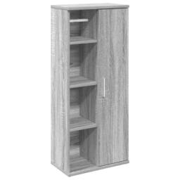 Berkfield Home Durable Bathroom Cabinet with Roll Holder Grey Sonoma 39x22x90 cm - Size: 39 x 22 x 90 cm - thumbnail 3
