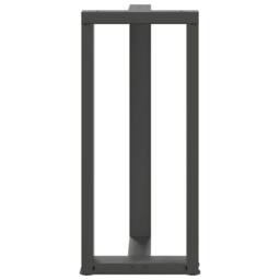 Berkfield Home Modern Bar Table Legs T-Shaped¬†2 pcs Anthracite 50x35x(90-91) cm in Dark Grey - thumbnail 6