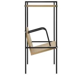 Berkfield Home 2-Layer Book Shelf Black & Oak 52x28x59 cm Engineered Wood - Size: 52 x 28 x 59 cm - thumbnail 4